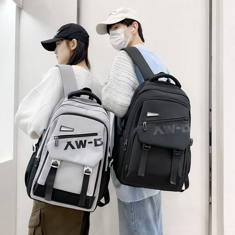 School bag Korean cute school bag female junior high school students high value niche large capacity multi-layer burden reduction college backpack