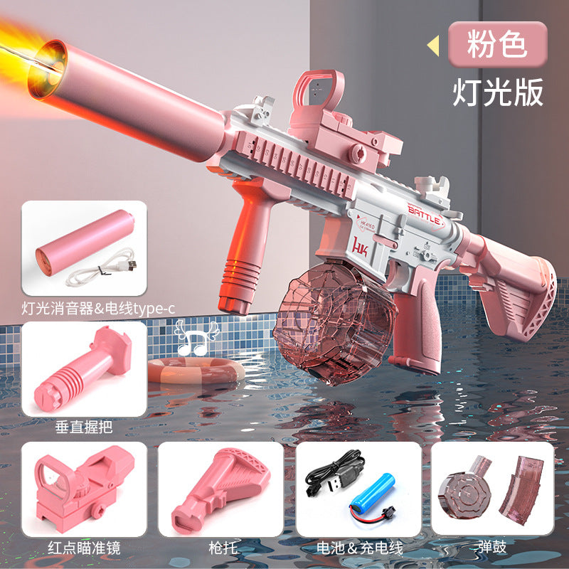 new product kidssummer fully automatic continuous charging space electric water gun glock boy water toy