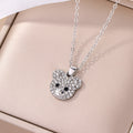 2024 autumn new arrivals: fashionable alloy diamond-studded pendant necklace for women - cute animal bear design, perfect for export