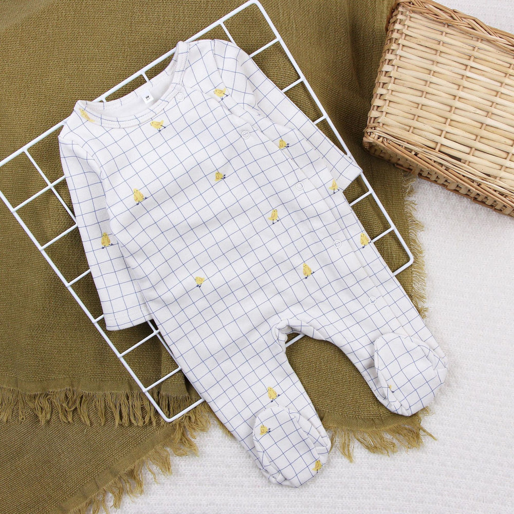 Newborn baby romper long sleeve jumpsuit autumn winter thickened sleepsuit clothes foreign trade children's wear bodysuit