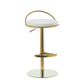 Accessible luxury adjustable bar chair cream style rotate bar chair classy front desk high stool bar chair
