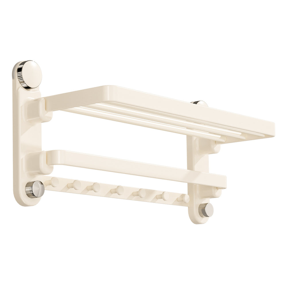 Suction cup towel rack bathroom punch-free bathroom storage rack bathroom all-in-one hanging rod toilet storage towel rack