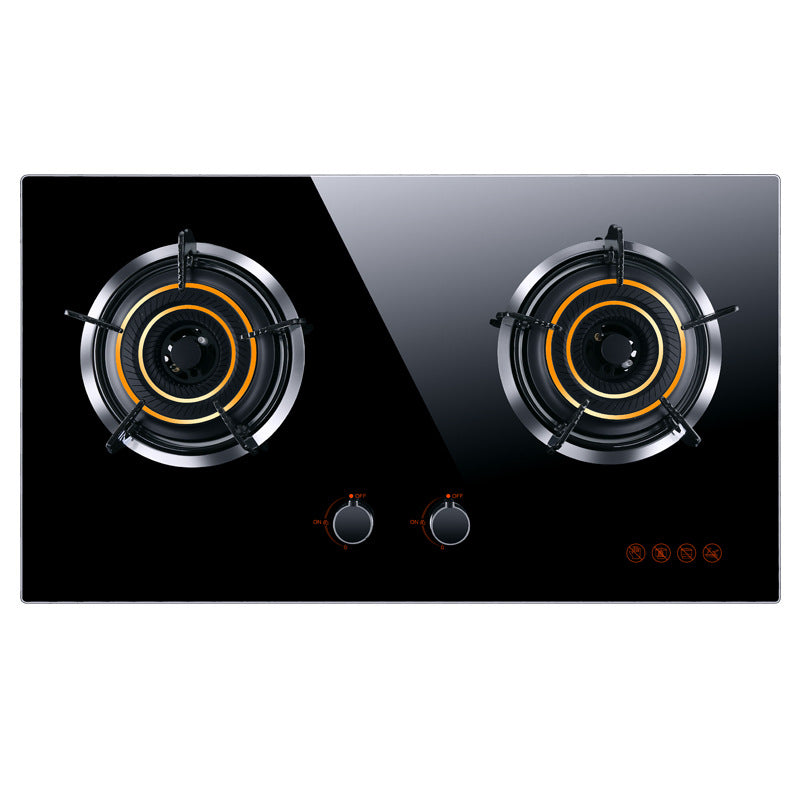 Wholesale high-power energy-saving gas stove, household double burner cooktop, built-in natural gas stove, gas stove, lpg stove