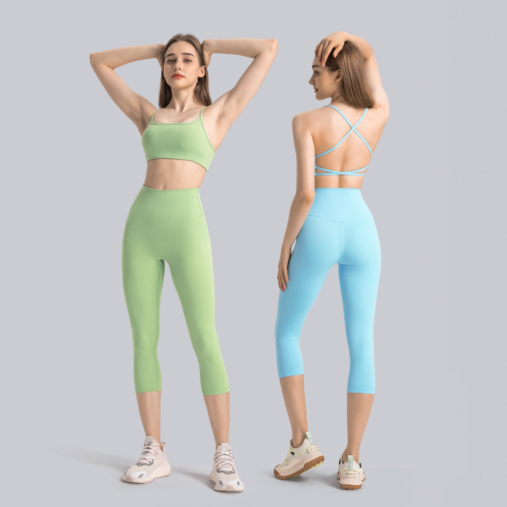 Spring/summer new arrivals: seamless, barely-there yoga capris - high-waisted, butt-lifting, slimming workout leggings for women (dl065)