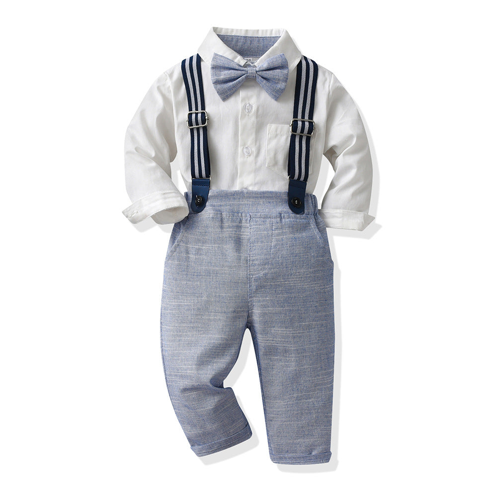 Kids dress flower girl autum boys suit suit little boy host piano first birthday dress performance costume