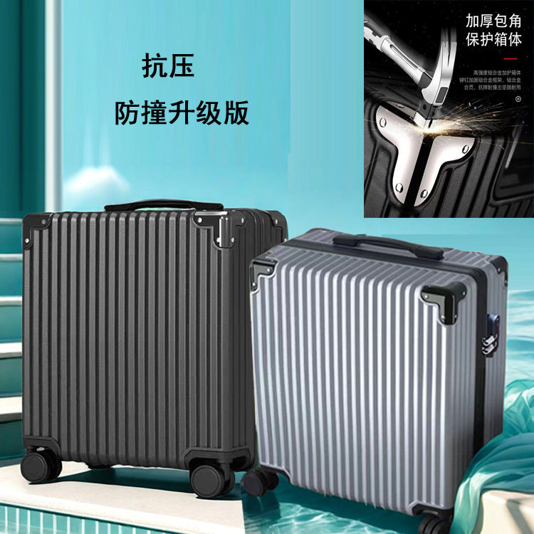 New 18-inch universal wheel trolley case 20-inch boarding case password bag suitcase candy-colored suitcase