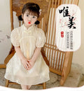 Girls' cheongsam dress - new  summer collection: elegant, chic, chinese style, baby hanfu - exquisite and adorable