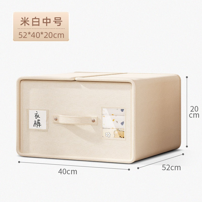 Cross-border increase and upgrade Oxford cloth autumn and winter thickened bed sheet storage box clothing fabric blanket quilt cover storage box