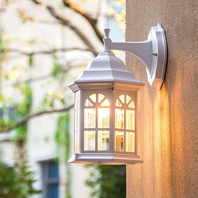 European rustic style outdoor wall lamp - waterproof for gate, exterior wall, balcony, terrace, villa courtyard, bedroom bedside lighting
