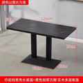 Commercial fast food table and chair set combination - restaurant, diner, snack bar, bbq, catering table, bubble tea shop rectangular table
