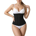 Amazon bestseller: 24-rib mesh corset with external zipper, internal double-row hook-and-eye closure, waist trainer, tummy control, slimming body shaper, and waist cincher