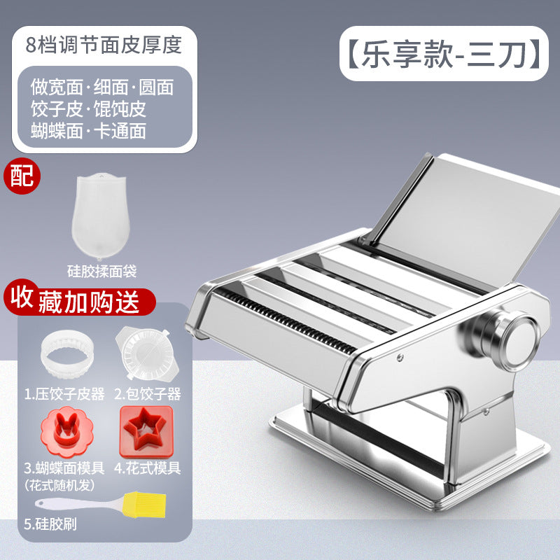 Noodle machine for homesmall stainless steel manual noodle machine commercial multifunctional dumpling wrapper machine noodle rolling tool