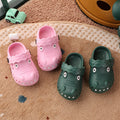 New summer indoor anti-slip korean style baby clogs - cute dinosaur closed-toe sandals for toddlers