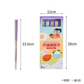 304 stainless steel chopsticks, color-coded individual chopsticks, serving chopsticks, non-slip square chopsticks, tableware set, 5 pairs