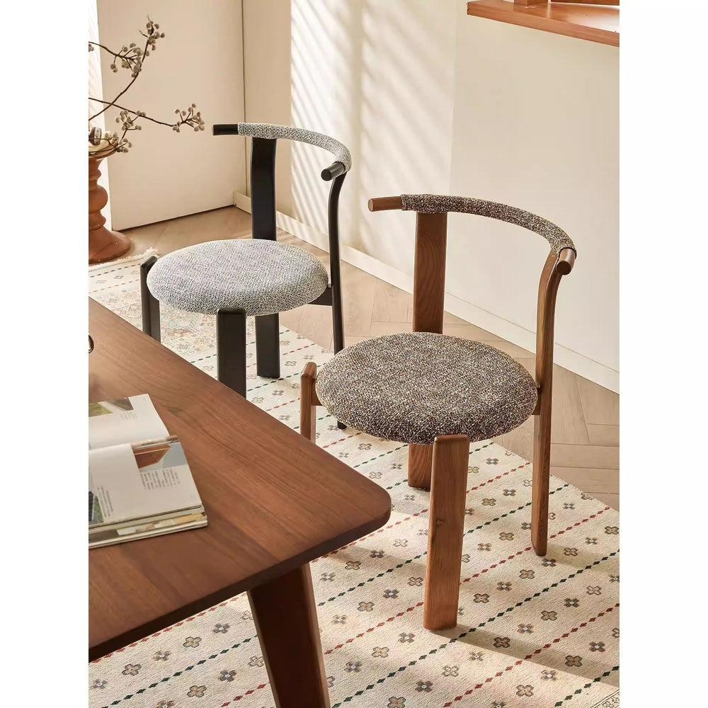 Zita dining chair - vintage solid wood dining chair, 5 new light luxury high-end designer ash wood french dining chair