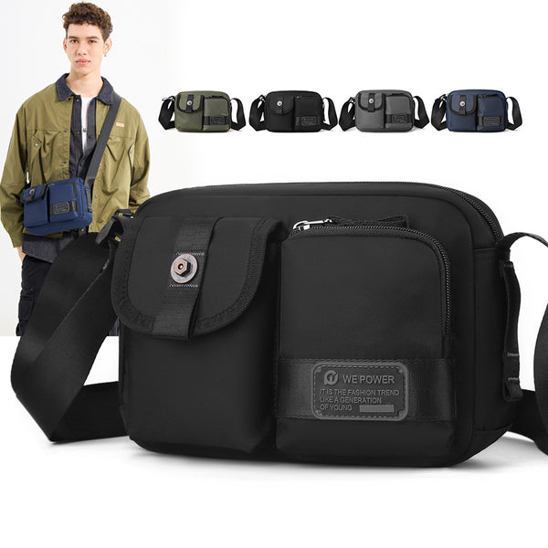 WEPOWER new men's shoulder messenger bag lightweight trendy brand casual men's bag small bag portable sports backpack