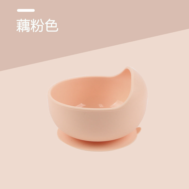 Silicone utensil set, baby food bowl, infant bowl, baby spoon, food-grade silicone bowl, baby bowl, maternity and baby supplies