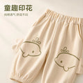 Trendy fashion boys' suit outwear foreign street baby summer thin bloomers jogger pants