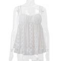 european and american women's clothing  summer new fashion trendy hot girl street style loose polka dot see-through camisole top