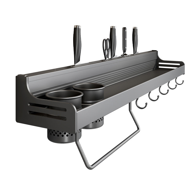 No punching kitchen rack wall-mounted multi-functional chopstick cartridge knife holder household seasoning condiment storage hanger