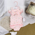 Baby girl summer outfit newborn romper set all-cotton class a shorts headband pure cotton class a new arrival