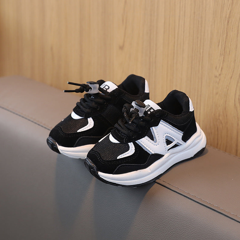 spring/autumn new children's sports shoes: boys' mesh sneakers, casual shoes, girls' baby shoes, soft-soled running shoes
