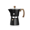 Ten-cornered moka pot coffee pot food-grade aluminum espresso latte coffee machine export cross-border hand-brewed portable