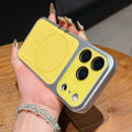 Dopamine lychee texture glass lens protector - instantly transform your phone into an apple 17 pro max magnetic case - compatible with iphone 16