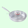 supply of 304 stainless steel frying pan for home wok three-layer steel uncoated non-stick pan low-smoke pan