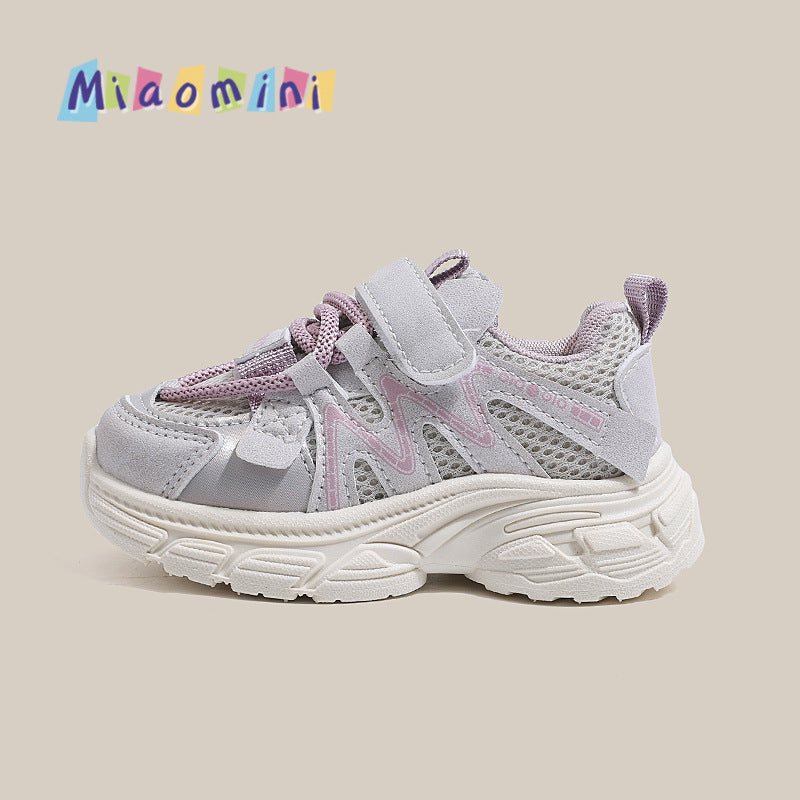 Kids' athletic shoes - new spring/autumn collection - casual mesh sneakers for boys and girls - breathable, chunky sneakers for toddlers and young children - baby running shoes
