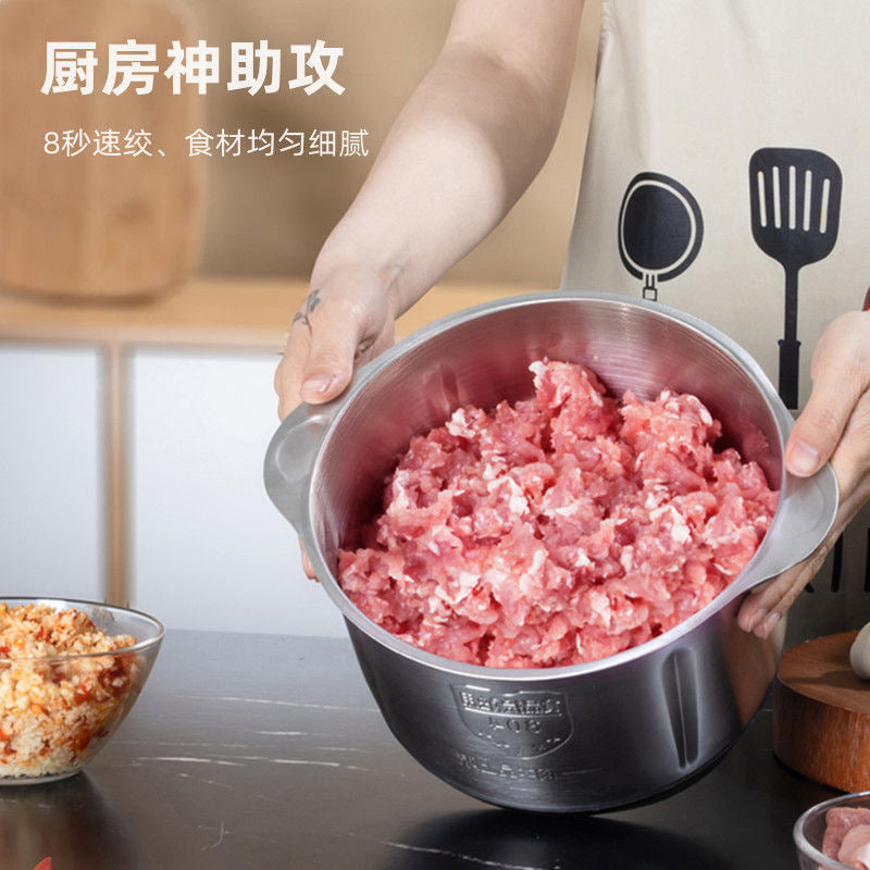 for home electric meat grinder kitchen high power five blade baozi meat filling mixer multifunctional meat grinder