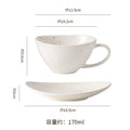 Bright sesame-cup and saucer