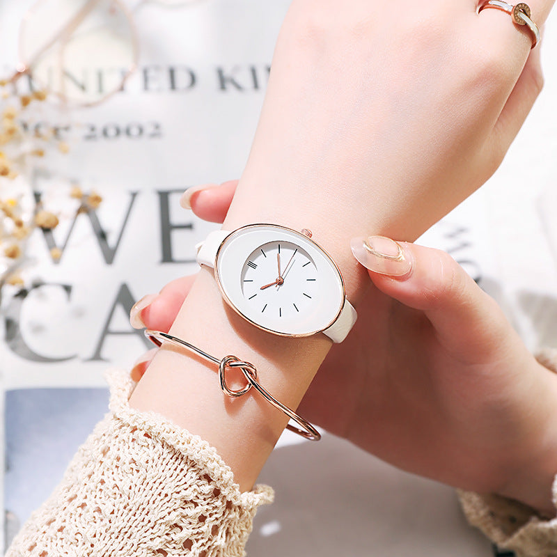 2022 new women's watch - fashionable, unique, minimalist quartz watch with leather strap - wholesale from aliexpress/wish