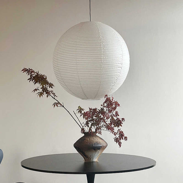 Japanese Noguchi Yong rice paper ball chandelier living room restaurant cafe B & B clothing store decoration Internet celebrity lampshade