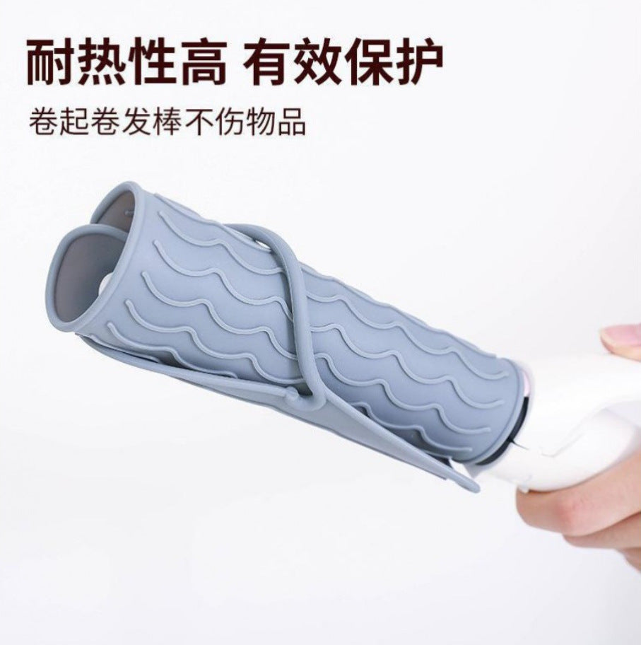 Curling iron, hair straightener, perm rod, silicone thermal insulation pad, electric curling rod, large curling perm, storage, non-slip silicone pad.