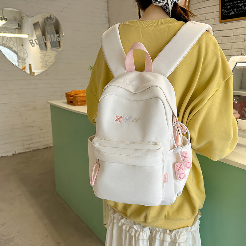 Simple kids schoolbag for girls to go out with high-value ins style small backpack mini niche style japanese style spring outing backpack
