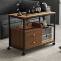 Mobile coffee table multifunctional storage table small apartment living room home iron sofa side table bedroom mobile bedside table