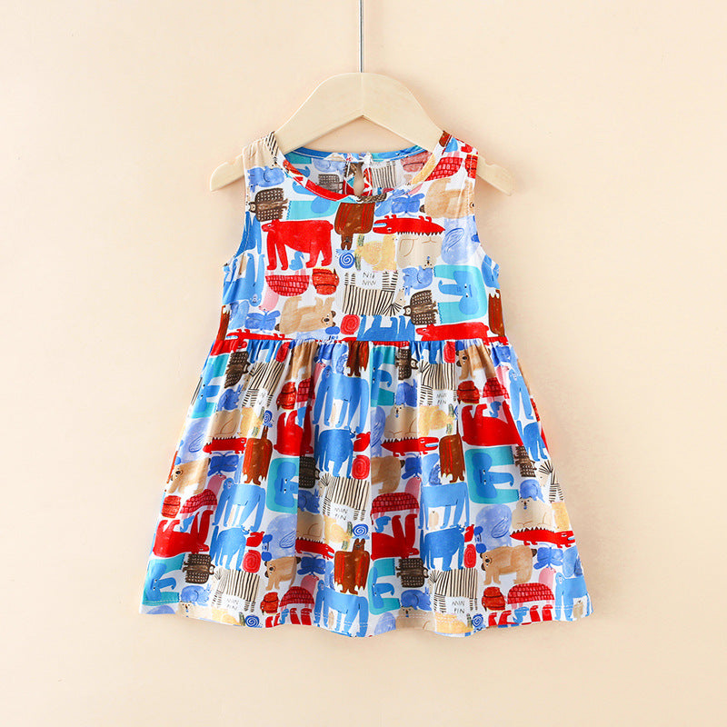 Girls' summer dresses: cotton silk skirts, baby dresses, princess dresses, wholesale sundresses, baby clothes - 24 styles