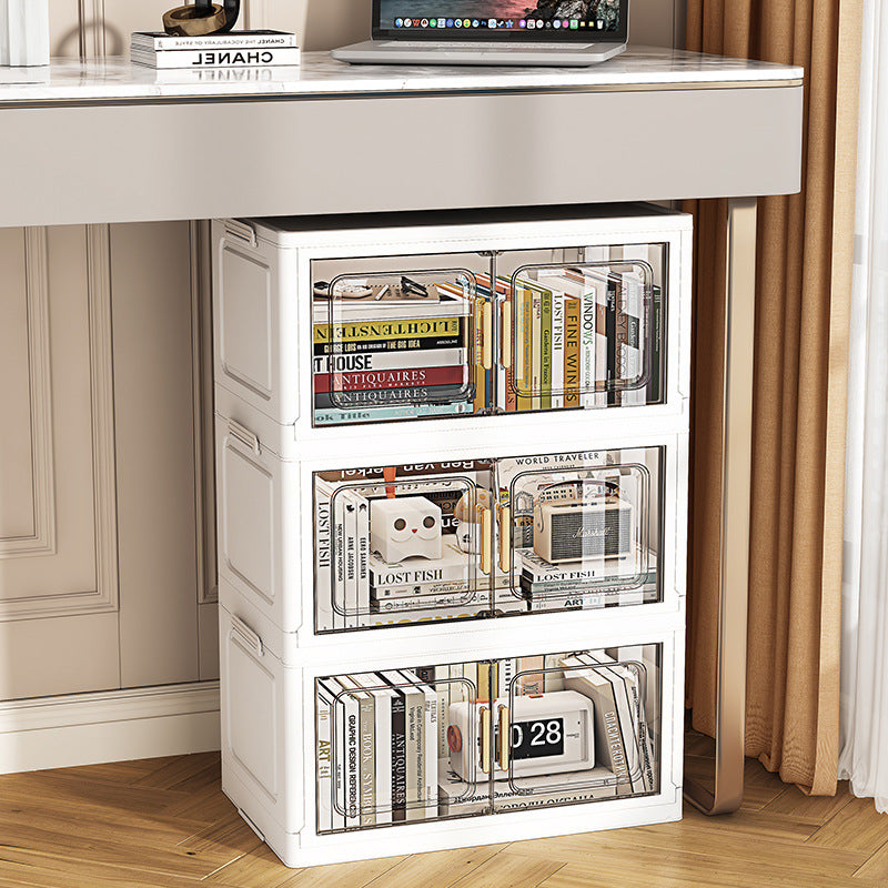 55-70 face wide storage cabinet folding storage box household living room toy cabinet double door snack storage cabinet