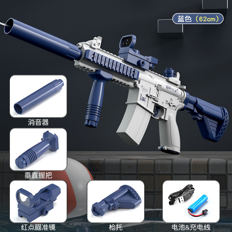 Popular m416 high-capacity kids' electric automatic water gun - water pistol for boys and girls