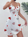 Sexy lingeriefashionexportsexyintimates factory heart-shaped suspender dresssexy nightgown cross-border