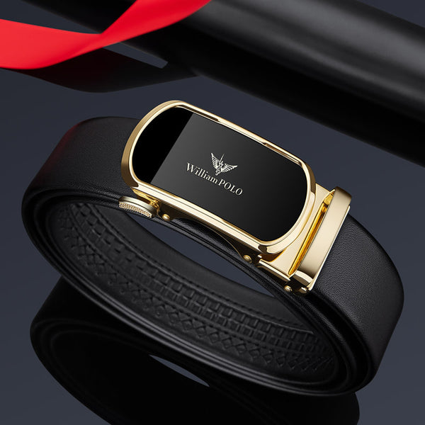Emperor Paul Belt Men's Premium Leather Belt Men's Business Simple Automatic Buckle Belt Men's Wholesale Trend