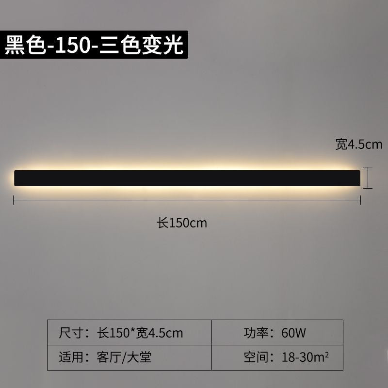 Long strip wall lamp modern casual living room sofa background wall lamp normcore bedroom bedside lamp aisle staircase lamp