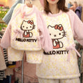 【matching family outfits】girls' autumn/winter loungewear set - popular cartoon cat half-fleece pajama pants for girls and big girls