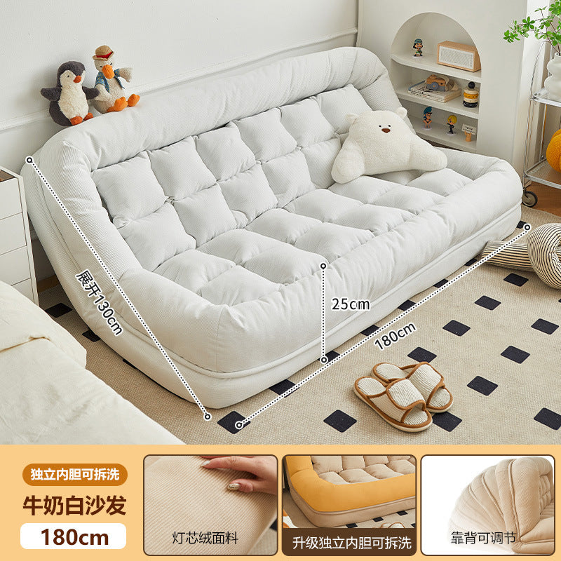 Beanbag sofa can lie down and sleep on the balcony, huge tatami double small apartment rental room human dog house