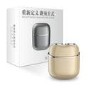 Induction mini electric shaver, magnetic floating double blade head, car mini shaver, whole body washable