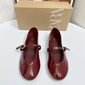 Za2025new arrival women's shoes with toe cap and one buckle strap shallow mouth mary jane flats women's flatseasiest for match little red shoes evening breeze