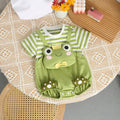 Baby bag fart summer thin vest male and female baby summer jumpsuit lapel fish frog triangle ha clothes