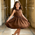 Export style girldress british style vest dress vacation little girl princess dress summer wear in stock wholesale