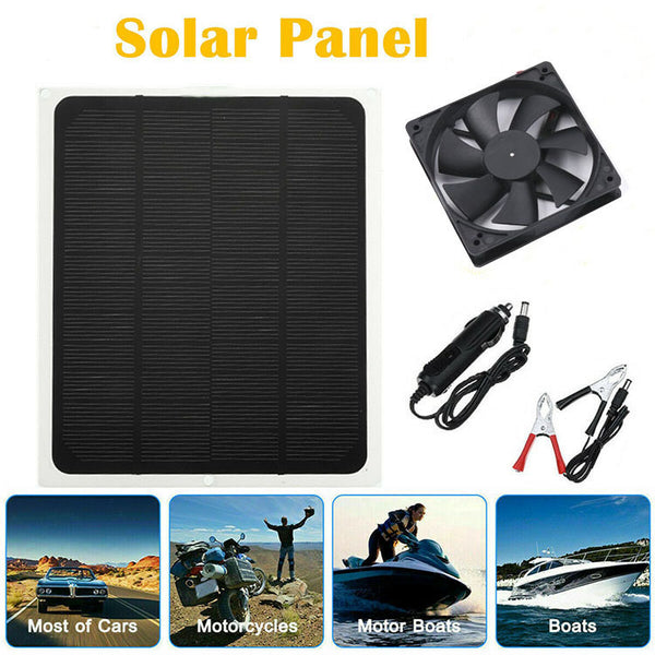10W solar fan USB outdoor greenhouse fan solar panel portable outdoor charging power generation